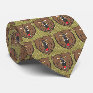 Cravate Bears Team Mascot Football Necktie