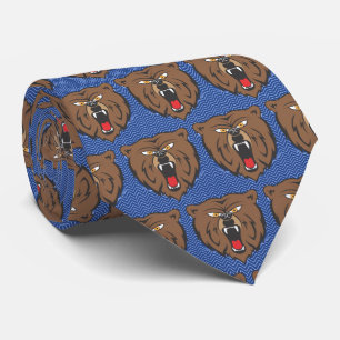 Cravate Bears Team Mascot Football Necktie