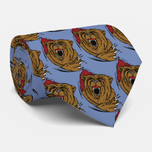 Cravate Bears Team Mascotte Football Basketball Necktie