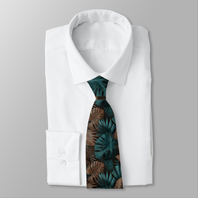 Cravate Beau cadeau de Noël pour mari Tropical Flow (Attaché)