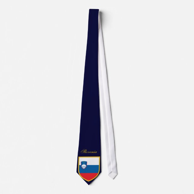 Cravate Beau drapeau de la Slovénie (Devant)