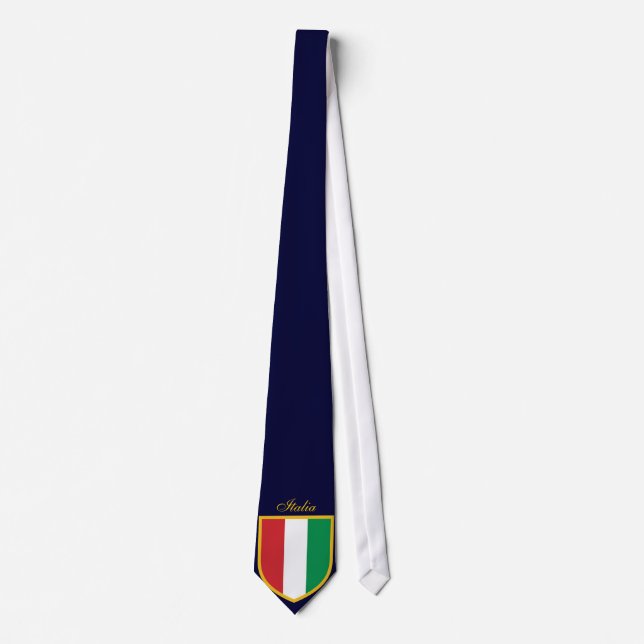 Cravate Beau drapeau de l'Italie (Devant)