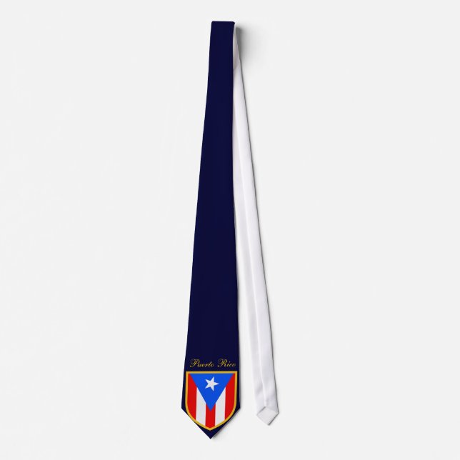 Cravate Beau drapeau de Porto Rico (Devant)