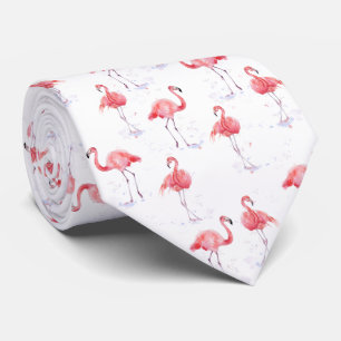Cravate Beau motif aux flamants roses