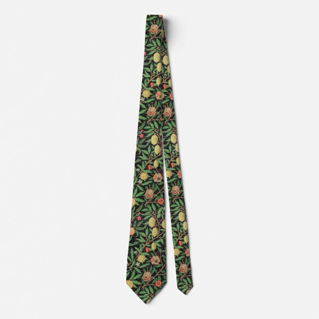Cravate Beau motif de fruits de William Morris (Devant)