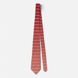 Cravate Beau Rouge-Or Élégant