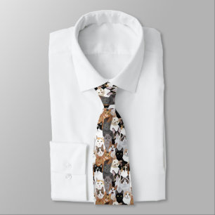 Cravate Beaucoup de chats mignons Motif pour Amoureux de l