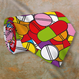 Cravate Beaucoup de pilules