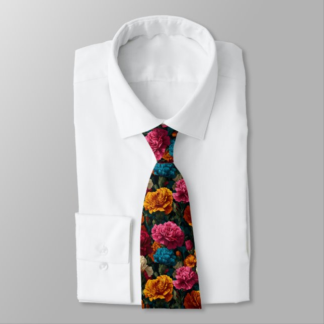 Cravate Beautiful Gifts For Dad Carnation Floral (Attaché)