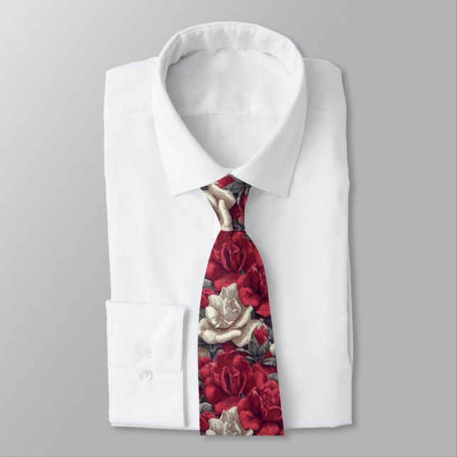 Cravate Beautiful Mens Fashion Gardenias (Attaché)