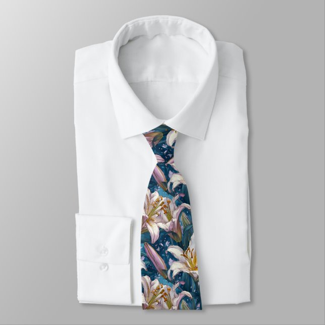 Cravate Beaux cadeaux de Saint-Valentin pour les hommes Fl (Attaché)