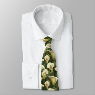 Cravate Beaux Cadeaux Pour Mari Fleur de Lys Calla