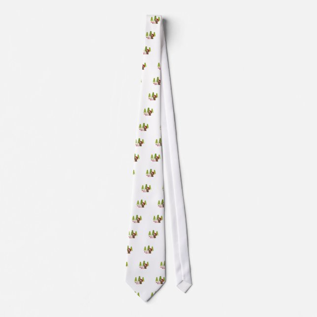 Cravate Beaver-y Joyeux ! Beaver de Noël (Devant)