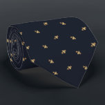 Cravate Bees - Abeilles - Bee - Abeille navy<br><div class="desc">Bees - Abeilles - Bee - Abeille, marine. By Tobaddiction.</div>