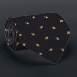 Cravate Bees - Abeilles - Bee - Abeille noire<br><div class="desc">Bees - Abeilles - Bee - Abeille,  Black. By Tobaddiction. Conception: Michelle Eickmeier/@Michellekrakina.</div>