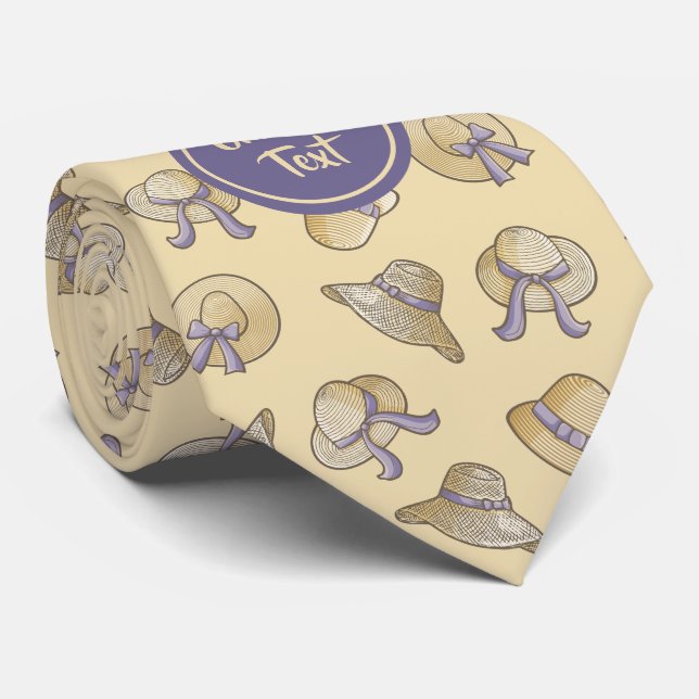 Cravate Beige Casquette d'été féminine (Roulé)