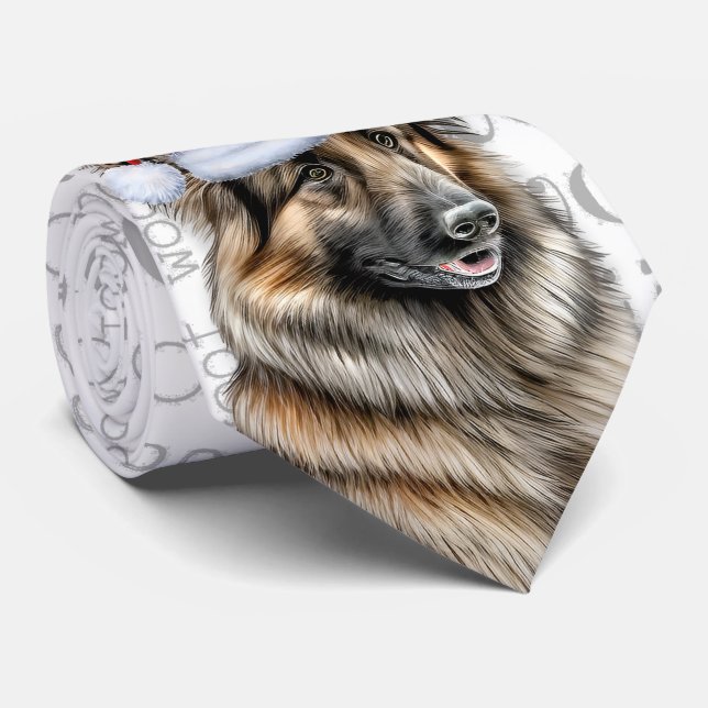 Cravate Belge Tervuren Funny Woof Amoureux des chiens de N (Roulé)