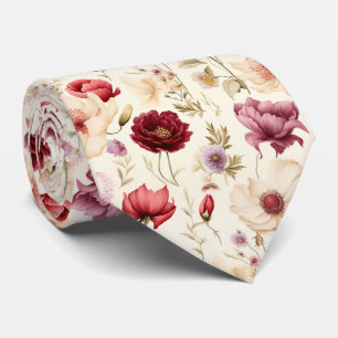 Cravate Belle florale d'été colorée