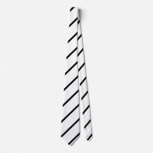 Cravate Belles rayures blanches noires