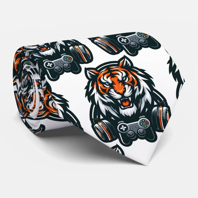Cravate Bengal Tiger Gamer Neck Tie (Roulé)