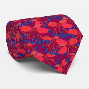 Cravate Berge rouge et violette