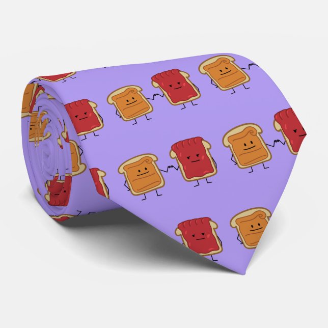 Cravate Beurre d'arachide et Jelly Fist Bump amis toast (Roulé)