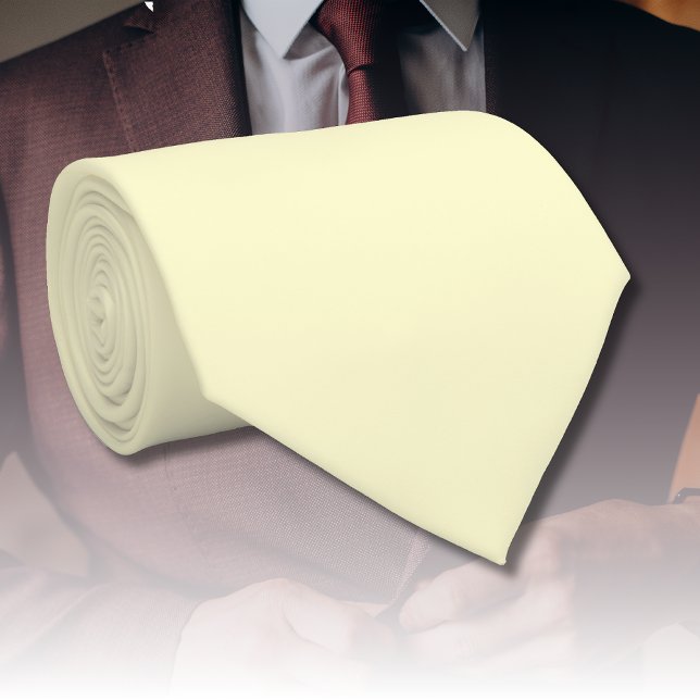 Cravate Beurre jaune uni | Classic Elegant (Créateur téléchargé)