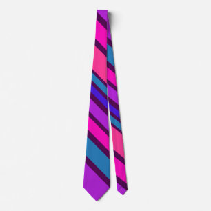 Cravate BG Stripes couleur Motif III + votre arrière - pla