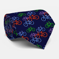 Bicyclettes lumineuses sur Motif bleu marine