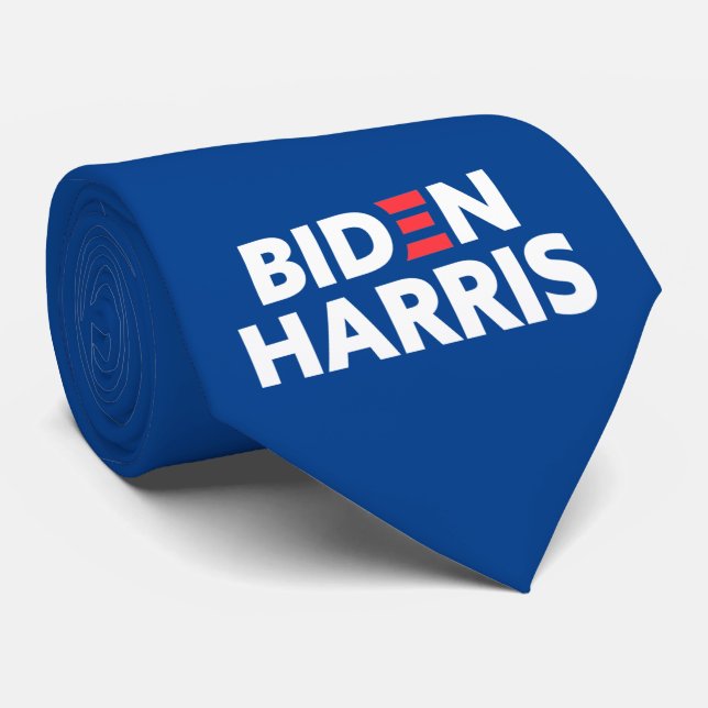 Cravate Biden / Harris Soutien électoral Blue (Roulé)