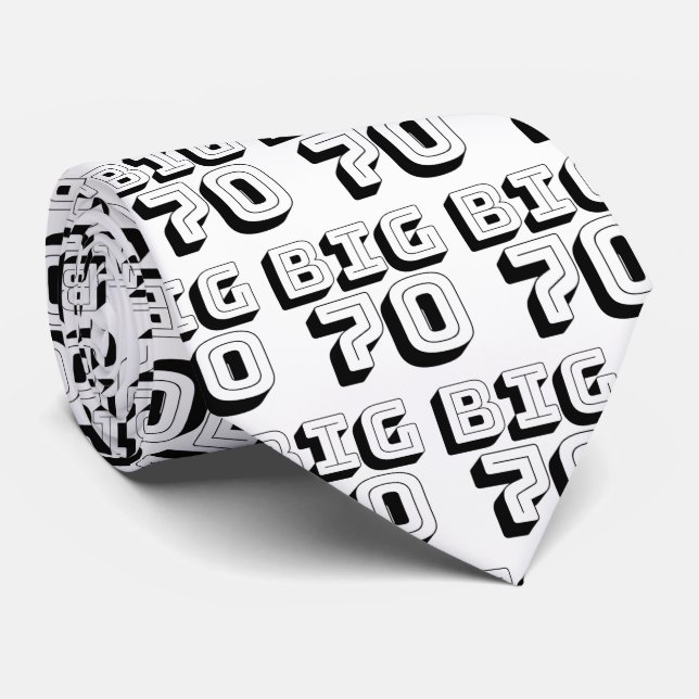 Cravate BIG 70 70e anniversaire 70e anniversaire (Roulé)