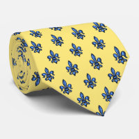bilatéral Fleur-De-lis jaune héraldique