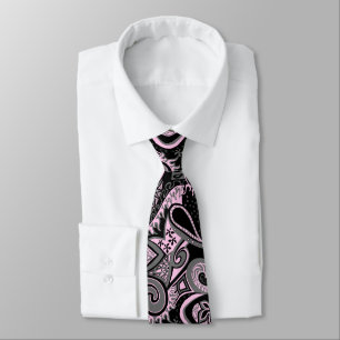 Cravate Bilatéral floral de Paisley de voyage de vague
