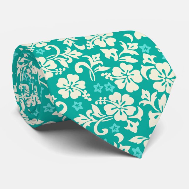 Cravate Bilatéral hawaïen de ketmie de Kapalua Pareau (Roulé)