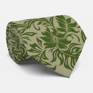 Cravate Bilatéral hawaïen de ketmie de Waikiki imprimé