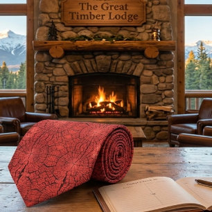 Cravate Bille de bois séchée coupe transversale bois rouge