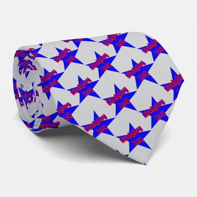 Cravate Birthday Boy Funny (Roulé)