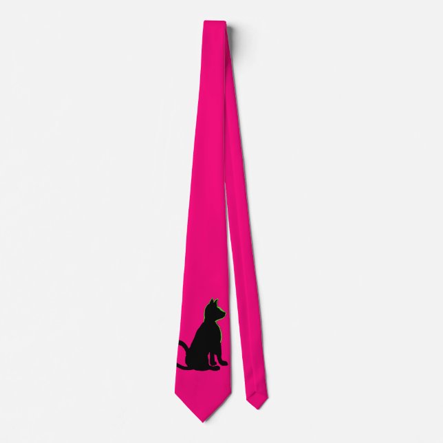 Cravate Black Cat Hot Pop Art Style Cricket Diane (Devant)