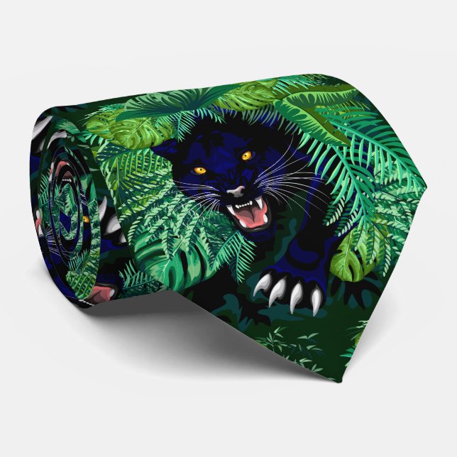 Cravate Black Panther Spirit of the Jungle (Roulé)
