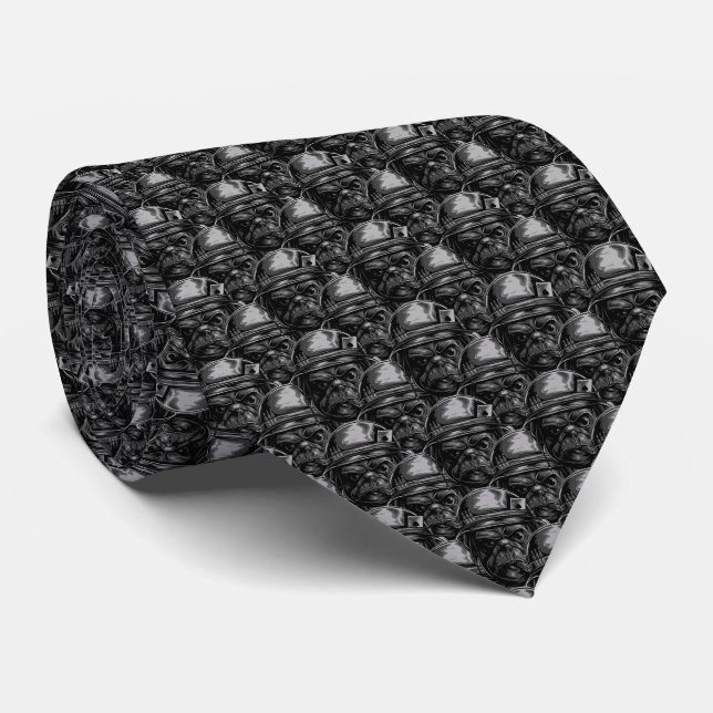 Cravate Black Rebel Bulldog – Rue Noir (Roulé)