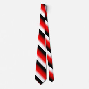 Cravate Black, Red and White Gradient necktie