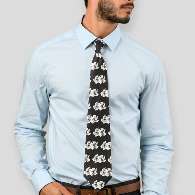 Cravate Black tie, floral tie, floral ties for weddings (Créateur téléchargé)