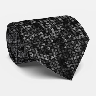 Cravate Black White Classic Disco Pattern