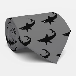 Cravate Blanc de requins de requin grand