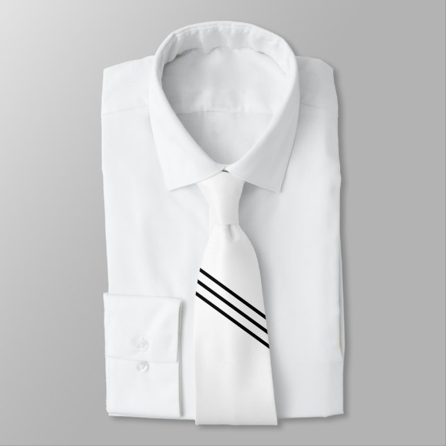 Cravate Blanc Élégant (Attaché)