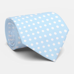 Cravate Blanc Polkadot Motif Personnalisé Baby Arrière - p