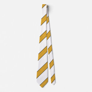 Cravate blanche et jaune