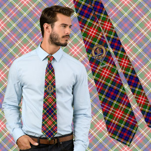 Cravate Blason de Clan Christie sur tartan