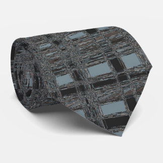 Cravate Bleu de n signe noir '