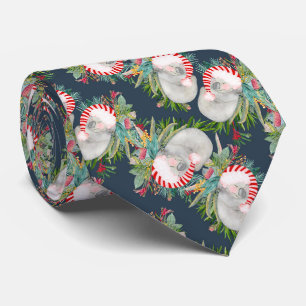 Cravate bleu de Noël Koala